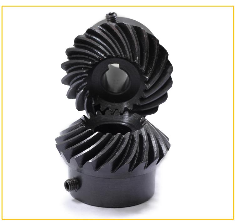 Spiral Bevel Gears, 1 & 2 Module, 45 Steel, Standard Inner Hole