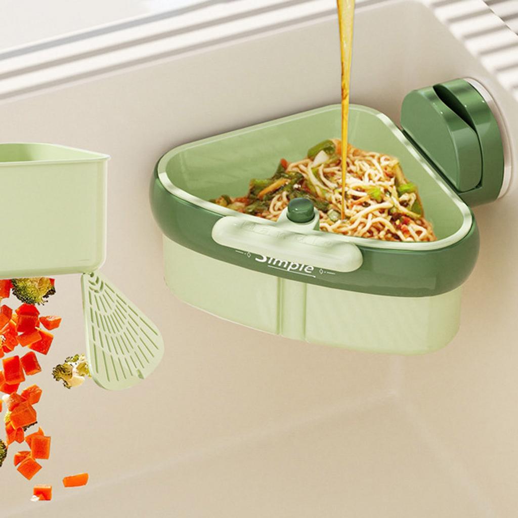 Suction Sink Strainer Basket Efficient Food Scrap Filter Durable ABS Kitchen Drain Organizer