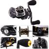 SOUGAYILANG Bait Casting Fishing Reel 12 BB 6.3:1 Gear Ratio Aluminium Spool Stainless Smooth Reel