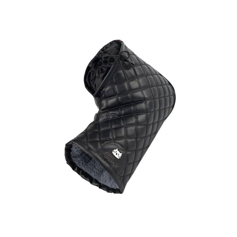 Thick Fleece-Lined Winter Handlebar Covers: Windproof & Waterproof Motorcycle Gloves for Cold Weather