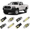 White LED Interior Light Kit for Toyota Tacoma 2016 2017 2018 2019 2020 2021 2022 Super Bright 6000K Interior LED Bulbs Package + License Plate