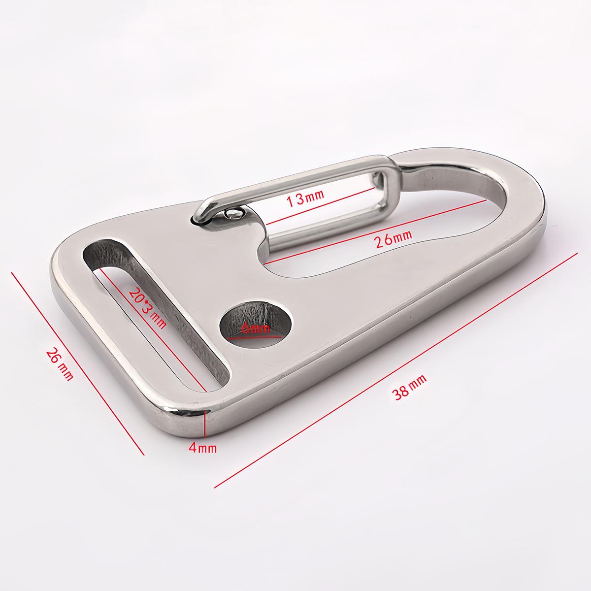 Stainless Steel Eagle Mouth Snap Hook Trigger Clips Buckles for Leather Strap Belt Keychain Webbing Pet Leash Hooks Carabiner