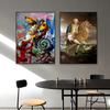 Fashion Altered Art Poster Funny Portrait Art Prints Oil Painting Baroque Prints Vintage Art Canvas Painting Room Decoration