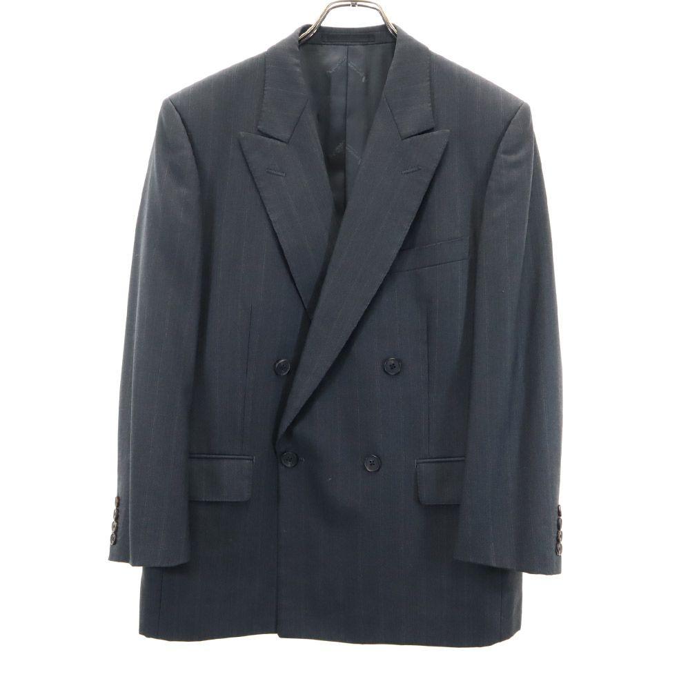 Aquascutum 90s Made in Japan Wool Old Striped Pattern pants suit Setup Men's Used