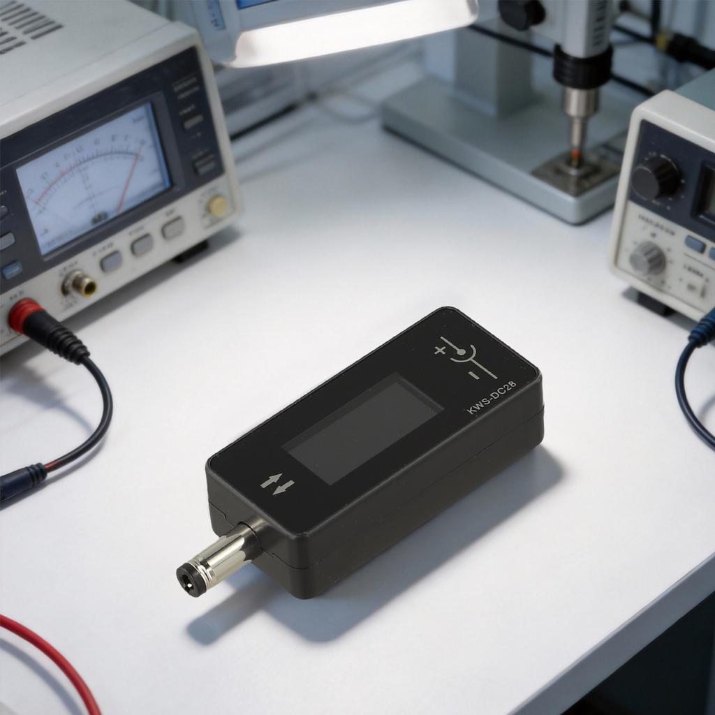 KWS DC28 Charging Tester Current Voltage Power Meter For Computer Monitor Router Power Tool Detection Ammeter