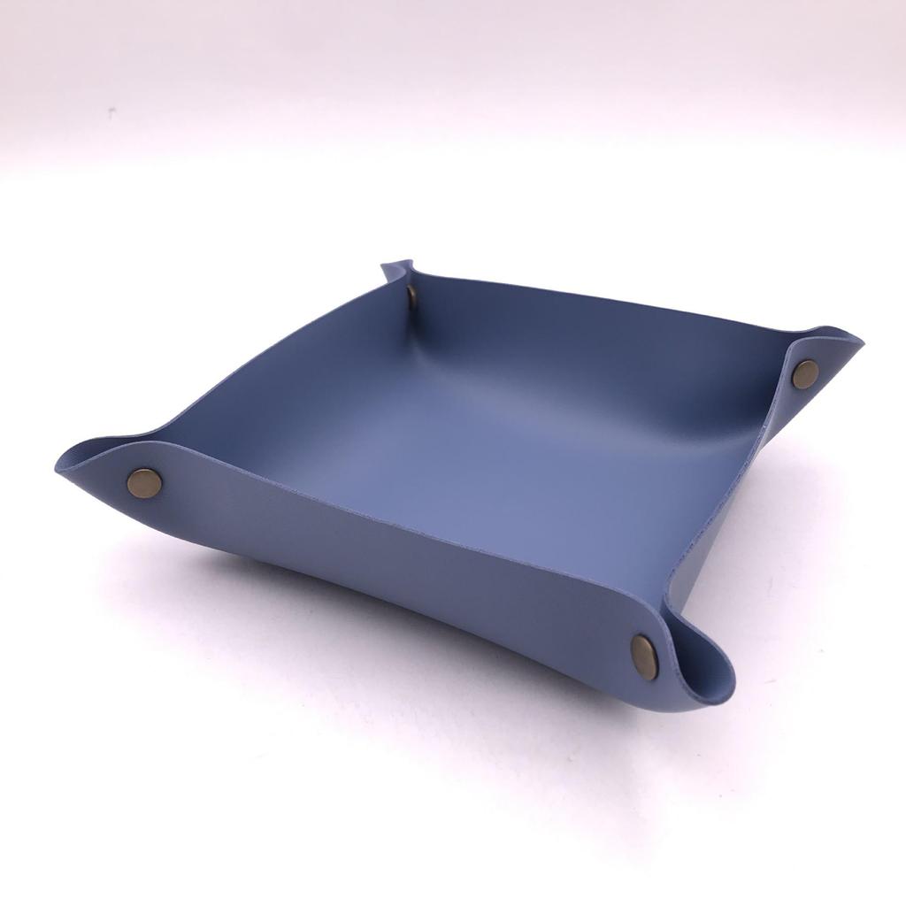Nordic PU Leather Desktop Tray for Jewelry, Cosmetics, & Keys