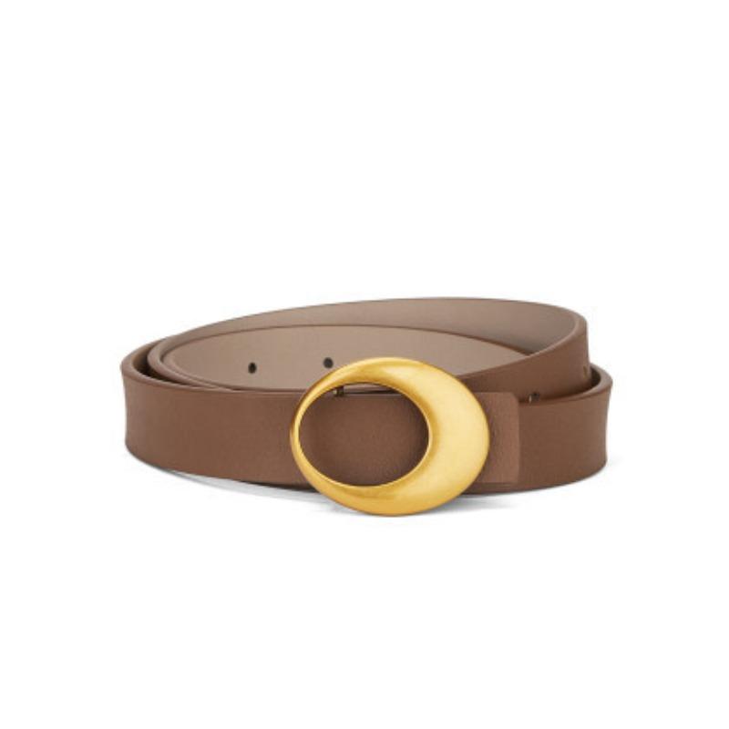 Women'S Thin Belt Fashion Versatile New Belt Dress Decorative Skirt Smooth Buckle Women'S Belt