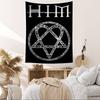 Berühmte Rockband HIM Sänger Anime Wandteppich Hängend Tarot Hippie Wandteppiche Schlafsaal Heimdekoration