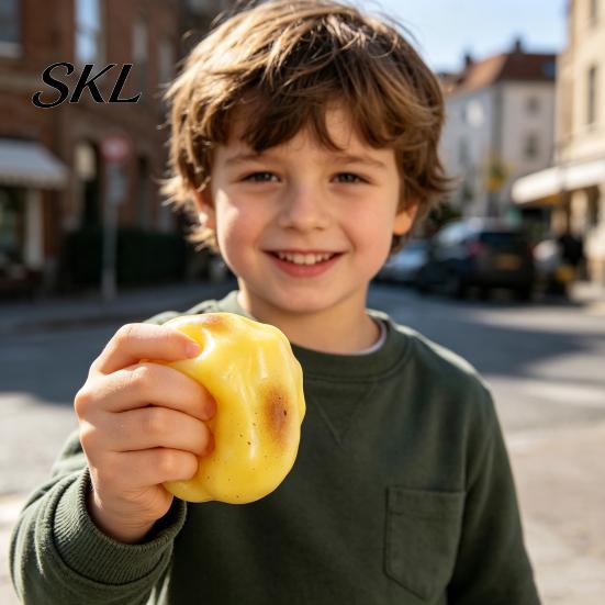 Slow Rebound Stress Ball Potato Squeeze Ball, Rising Non-Return Mud Feel Fidget Shape Toy, Soft Decompression for Adults Kids, Cute Desk Gift