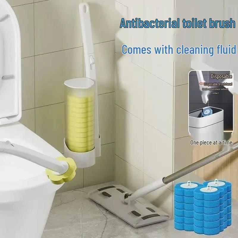 Reise-Essentials: Tragbare Einweg-Toilettenreinigerbürste mit Schaum