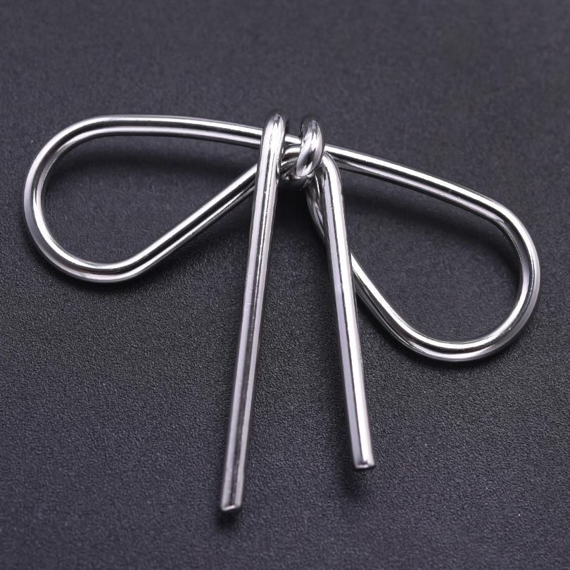 5pcs Girl Bows Pendant Fashion Stainless Steel Pendants For Jewelry Making Charm Handmade Necklace Earrings Bracelets Materials