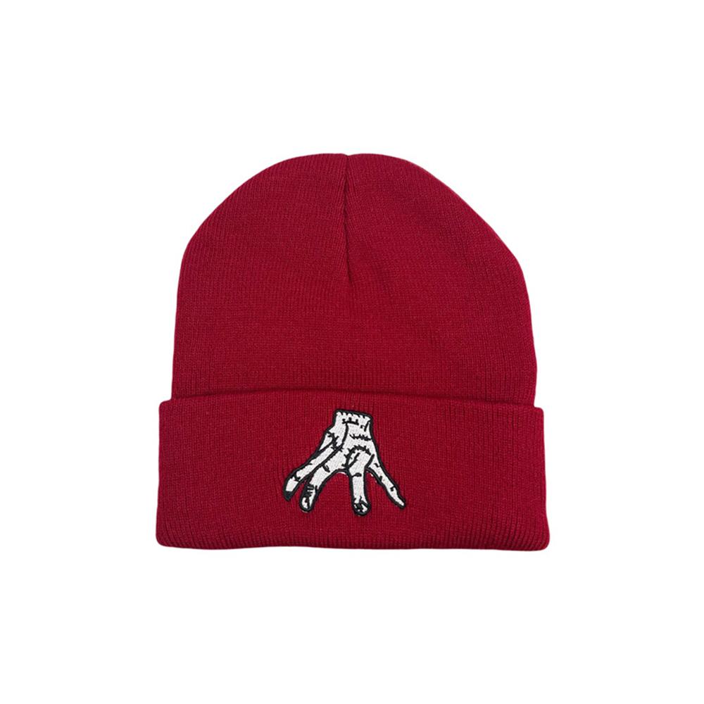 1pcs Beanies Windproof Warm Knitted Hat Outdoor Sports Riding Cap Unisex Autumn And Winter Couple Gift Black