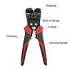 New 3-in-1 Electrician Tool: Automatic Wire Stripper, Cutting Knife, Crimping Pliers (0.2-6mm²)