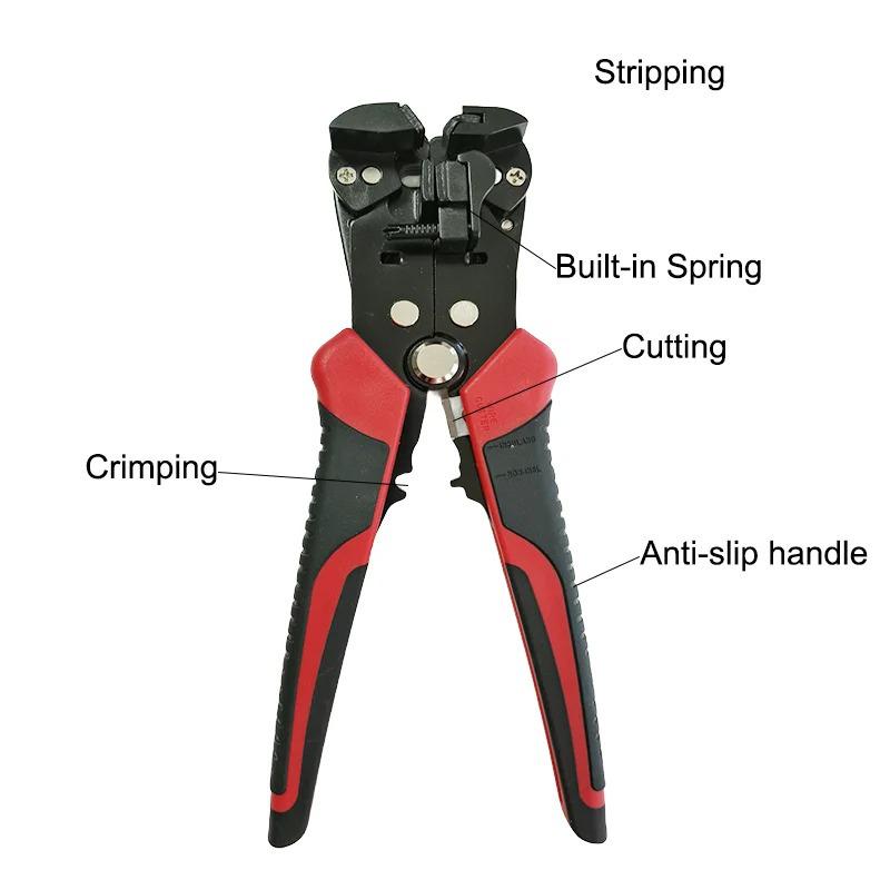 New 3-in-1 Electrician Tool: Automatic Wire Stripper, Cutting Knife, Crimping Pliers (0.2-6mm²)