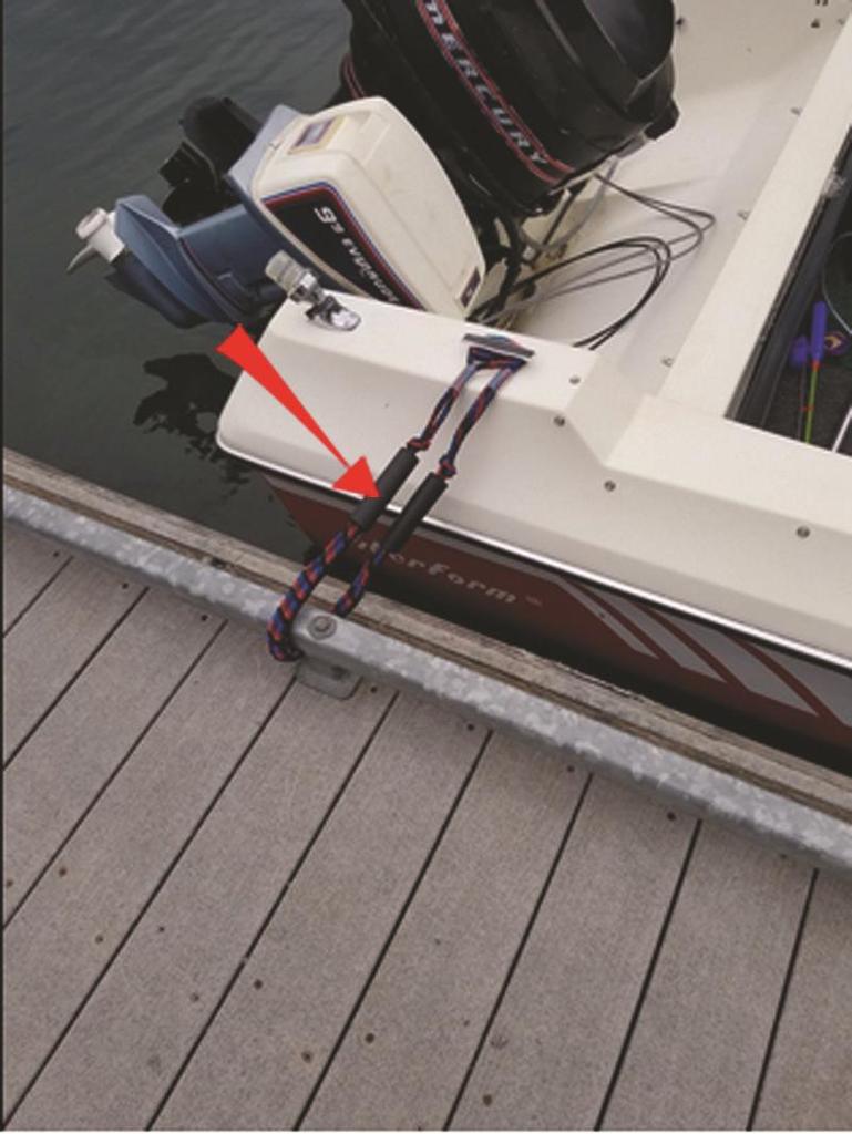 Elastisches Anker- und Festmacherseil für Schlauchboote und Wassersport