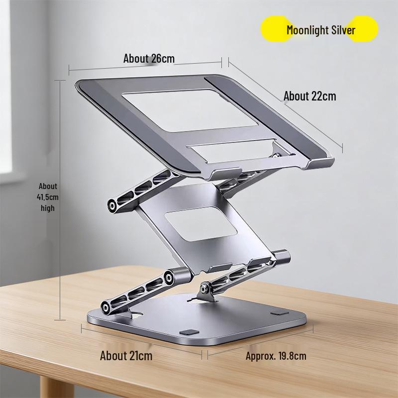 Adjustable Carbon Steel Laptop Stand with Three-Layer Design and Heat Dissipation
