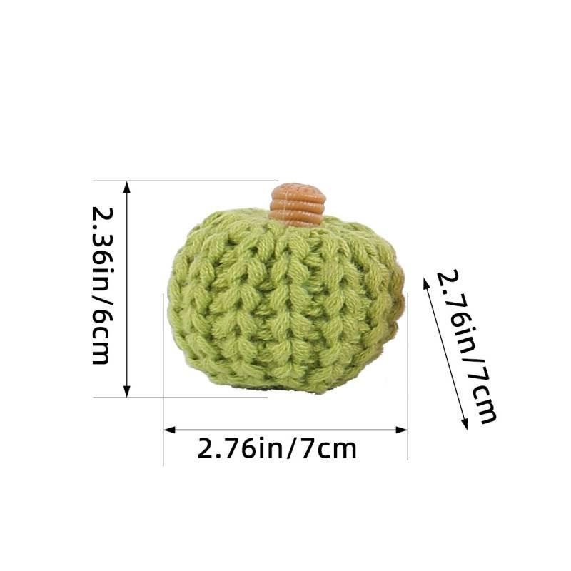 

Shape Colorful Pumpkin Knitted Decorations Fashion Simple Party Layout Props светло-зеленый