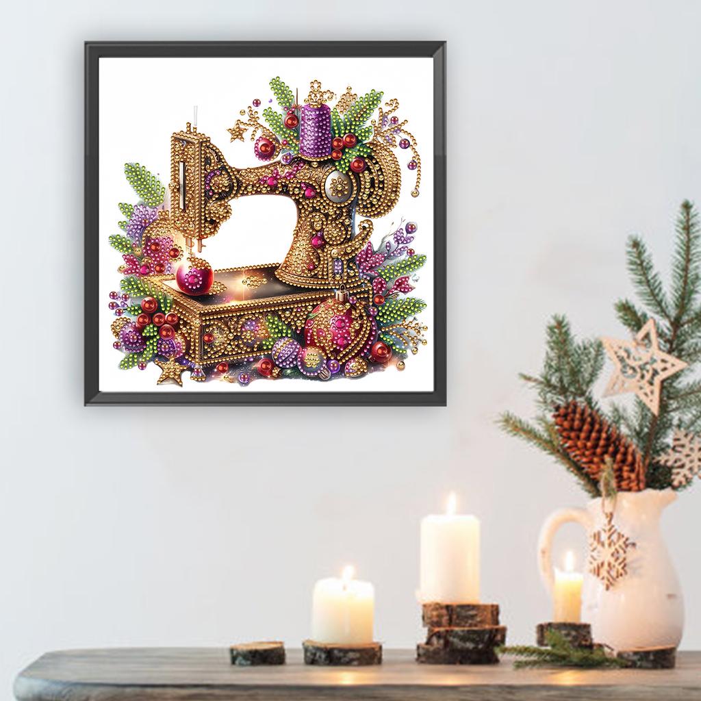 Xmas 5D DIY Diamond Art Painting Kits for Home Wall Decor DIY Gem Art Diamond Painting Kits Diamond Dots Gem Art 11.81x11.81in