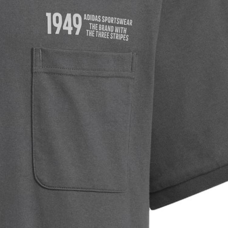 New Adidas Polo Shirt Men's Solid Dark Gray IP3979