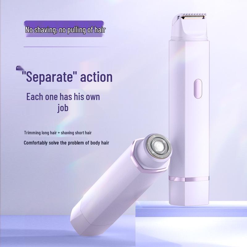 Unisexowa maszynka elektryczna do miejsc intymnych - Trymer do włosów łonowych i pod pachami