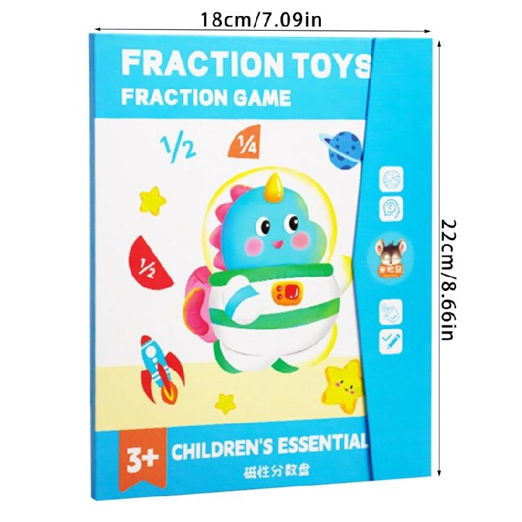 Fraction Addition Subtraction Learning Puzzle Game Magnetic Interactive Educational Toy For Classroom And Homeschooling