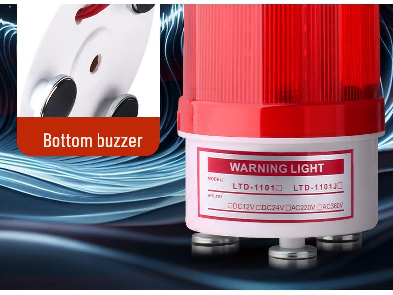 LTD-1101J Magnetic LED Strobe Warning Light - Super Bright, Multi-Voltage Signal Alarm.
