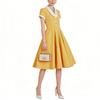 Summer Vintage A Line Dress With Pockets For Party And Casual Wear