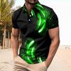 Men's Summer Leisure Culture Breathable Short Sleeved Shirt Top