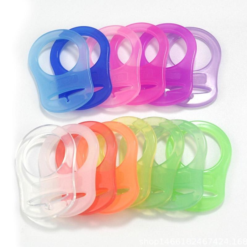 

5 шт. держатель для пустышки-пустышки для младенцев, зажим-адаптер для кольца, разноцветная силиконовая кнопка, руководство по изготовлению аксессуаров для новорожденных 5 pcs with ramdon color