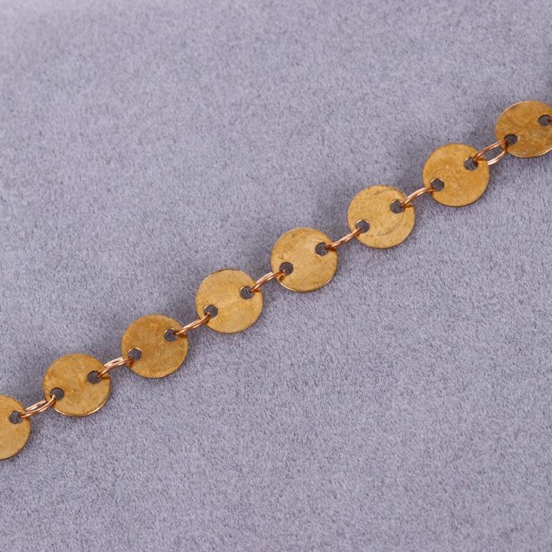 Handmade DIY Round Piece Clavicle Necklace Chain Accessories 4mm