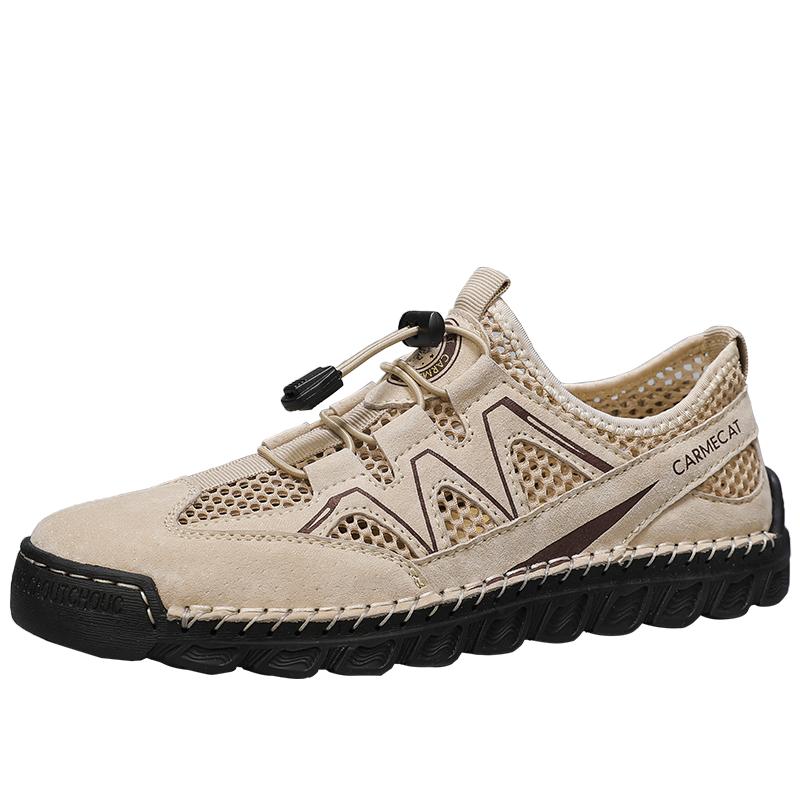 Fashion Summer Mesh Shoes Large Size Casual Stylish Mens Shoes Non-Slip Breathable Comfortable Hiking Shoes Sandals For Men 2025 Luxury