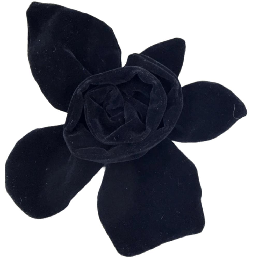 

Handmade Cloth Art Corsage Velvet Fabric Fabric Withered Rose Brooch Women s Jewelry Accessories чёрный