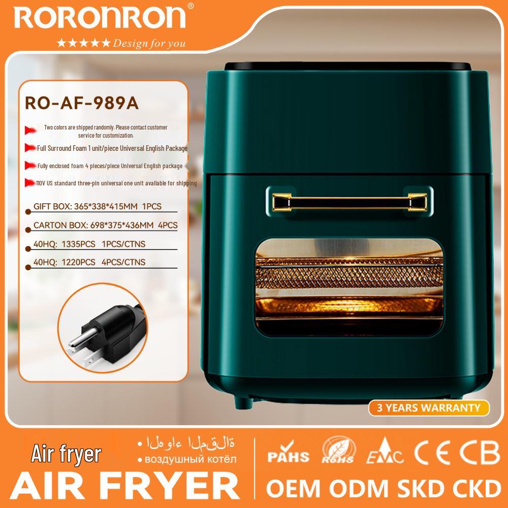 Многофункциональная аэрофритюрница большой емкости 15 л, бездымная электрическая духовка из нержавеющей стали для домашнего использования