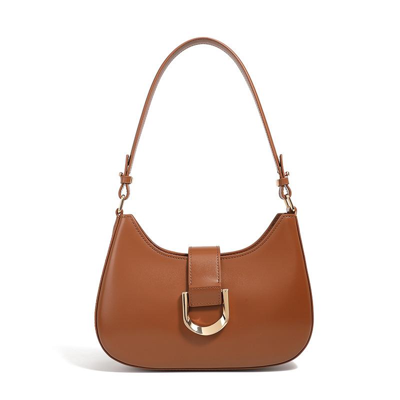 

Niche Design High-end Leather Bag Bag for Women Commuting Bag Fashionable Simple and Versatile One-shoulder Crossbody Bag 25*6*14