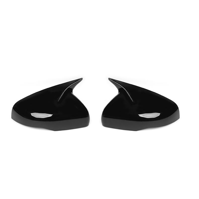 

For Kia Sorento MQ4 2026-2026 Accessories Rear View Mirror Cover Bull Horn Style Carbon Fiber ABS Rearview Mirror Shell LHD/RHD чёрный