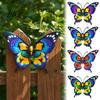 Outdoor Wall Ornaments Metal Butterfly Decor for Garden Yard Patio, Large Iron Indoor Hanging Art Sculpture, Fence Farmhouse Decorations