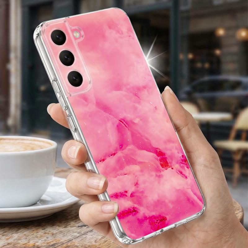 Geometry Marble Case For Samsung S26 Ultra S25 FE S24 S23 S22 Plus S21 A15 A25 A35 A55 A16 A26 A36 A56 A17 A37 A57 5G Clear TPU Soft Cover