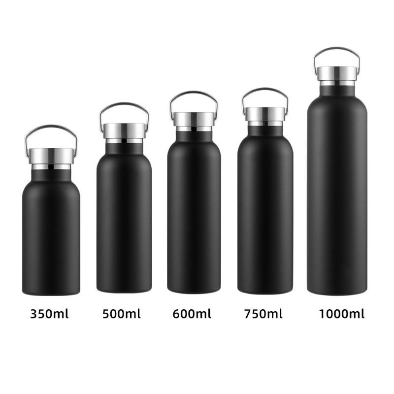 304 Stainless Steel Vacuum Insulated Travel Mug With Wide Mouth Handle Outdoor Hiking Camping Gym Office Use
