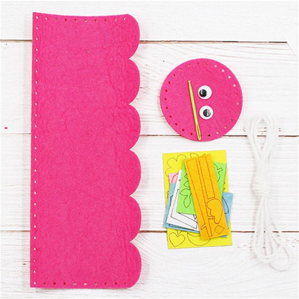 Toys Arts Crafts For Children Handwork Pen Container DIY Pencil Holder Non-Woven DIY Pen Holder