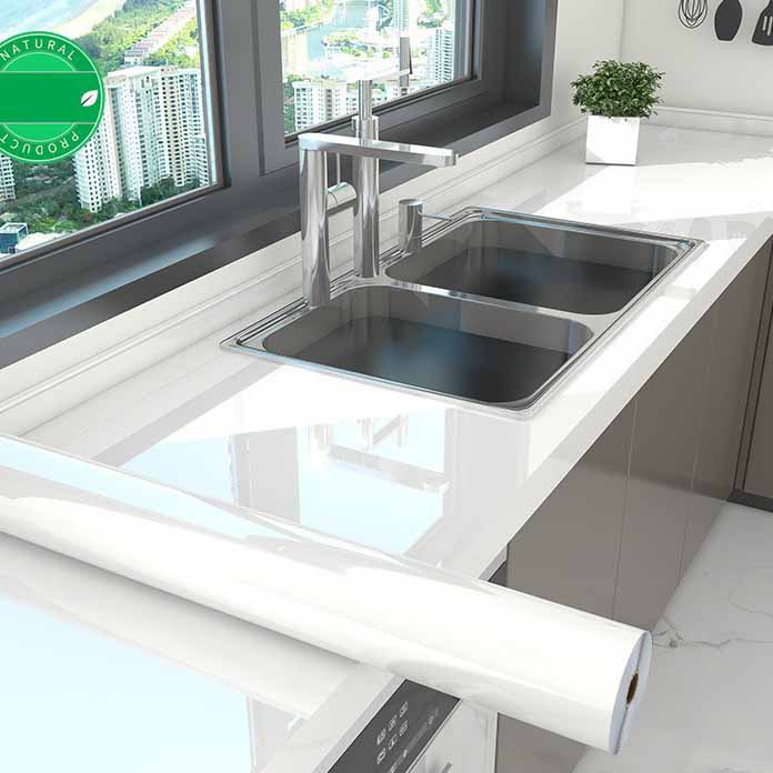 

Самоклеящаяся пленка для столешницы из мрамора, устойчивая к воздействию масла, термостойкая, для ремонта, влагостойкая, настенная наклейка 40cm*3m