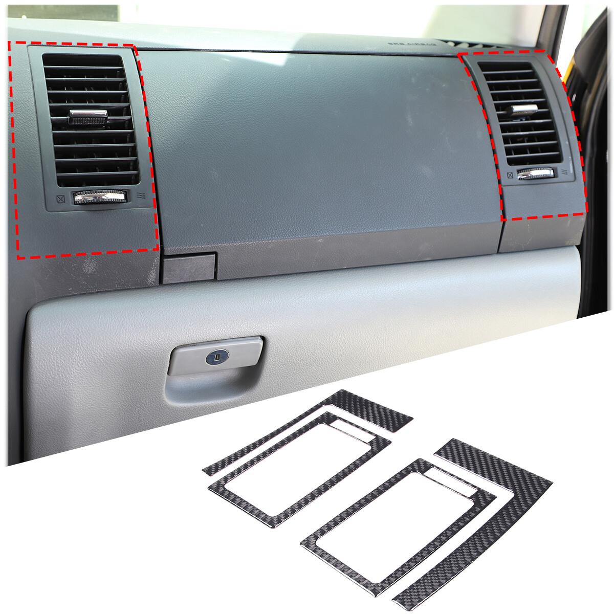 4Pcs For Toyota Tundra 07-13 Carbon Fiber Interior Passenger Air Vent Cover Trim