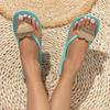 Love flip flops PVC breathable soft soled slippers women's shoes
