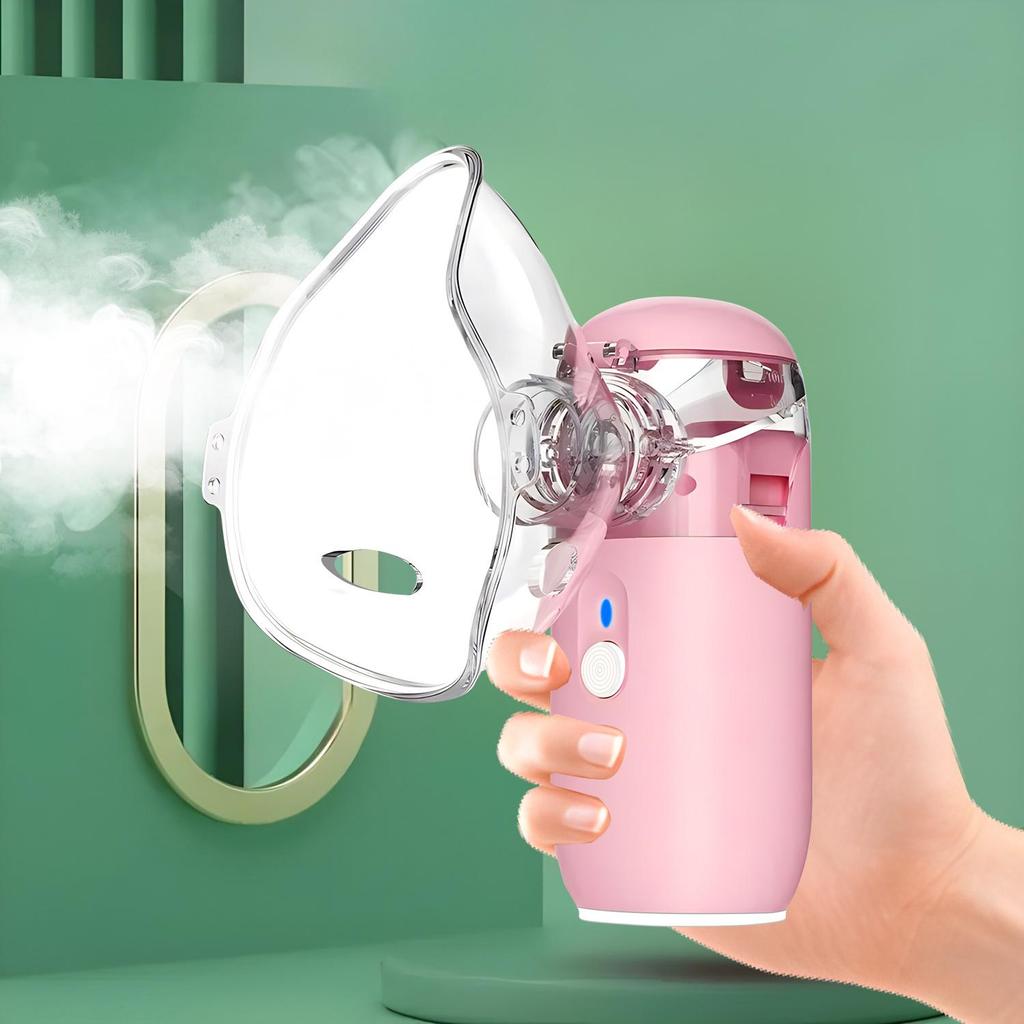 Nebulizator Portabil de Mână Nebulizator cu Atomizare Fină Atomizor cu Plasă Inhalator Silențios Nebulizator Inhalator pentru Adulți Copii