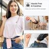 Coque de protection - BOOLING - iPhone 16e - Silicone Souple - Anti-Rayures - Bandoulière Rose