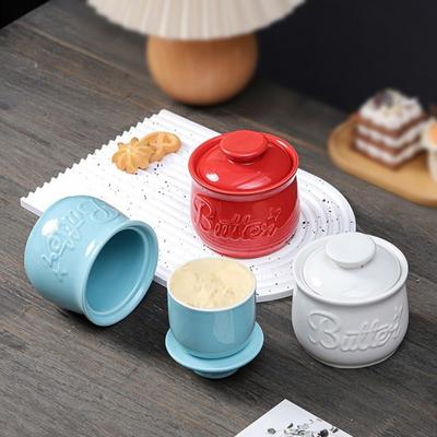 Airtight Ceramic Butter Bell Crock Large Capacity Butter Keeper French Butter Dish  Bread