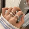 VENTFILLE 925 Sterling Silver Rings New Party Jewelry Vintage Charm Double Layer Geometric Nail Design Accessories Gift Dropship
