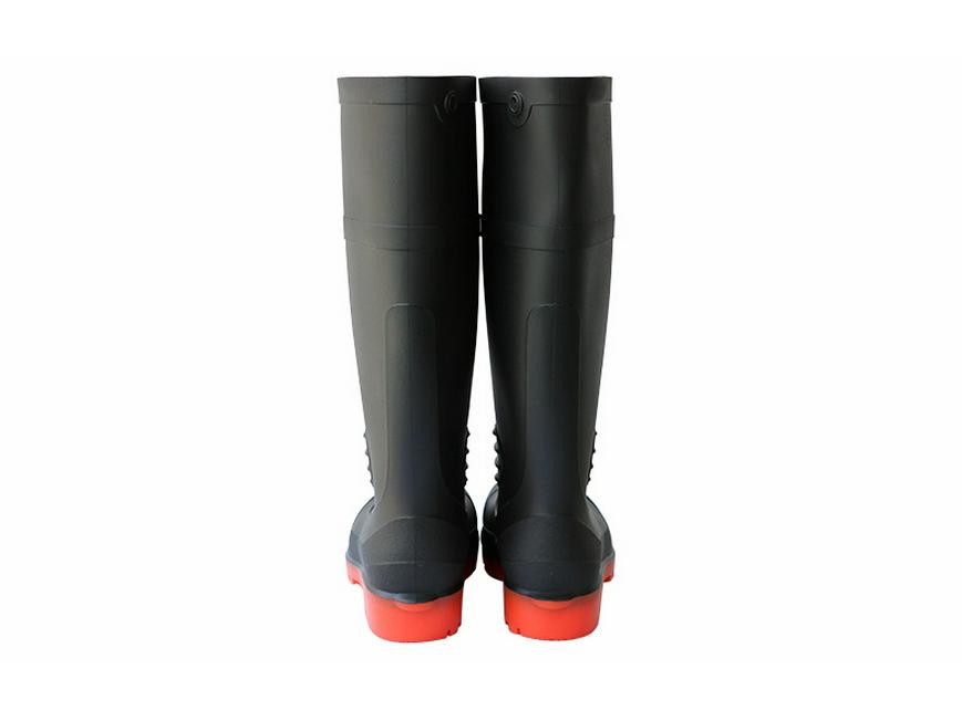 Men's Steel Toe and Sole Rain Boots, Anti-Smash, Anti-Puncture, Thickened Rubber for Labor Protection.