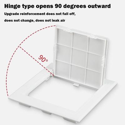 Mew White Access Panel Door Plastic Self-adhesive Inspection Hole Hinged Access Hatch Doors Wall Ceiling