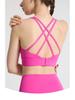 Women's Seamless Cross Back Sports Bra - Shockproof Yoga & Fitness