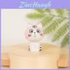 Lucky Cat Small Figurine Wooden Craft Home Office Decor Gift For Celebrations